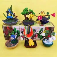 pokemon anime figure pikachu the jungle potted elf series cute doll ornaments girls boys gifts children toy collection desktop