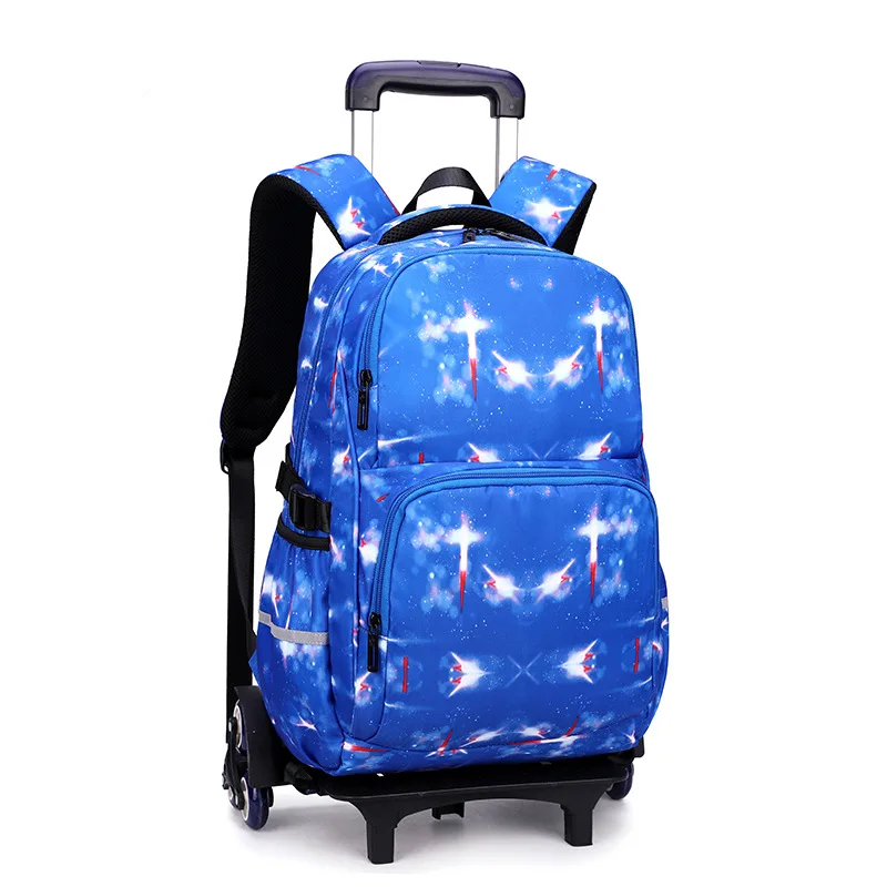 Trolley school backpack waterproof Children School Bags Boys Kids Trolley Backpacks Wheel Luggage bags Mochila Escolar Schoolbag