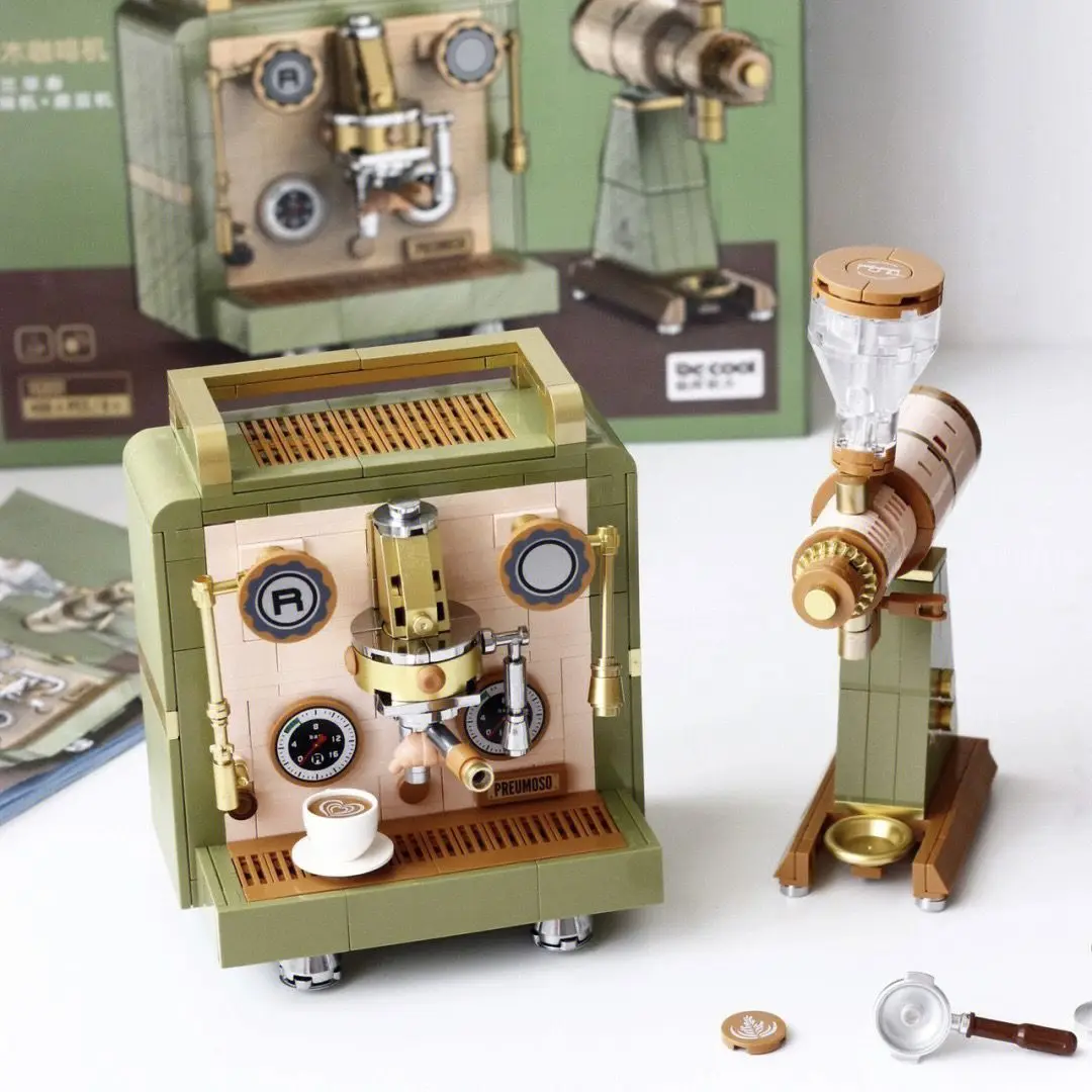 Конструктор классический креативный для кофе-машины мокко мини-кирпичи поезд