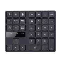 2 4ghz wireless keyboard 35 key multimedia rechargeable keypad portable digital keyboard numeric keypad for ios android windows