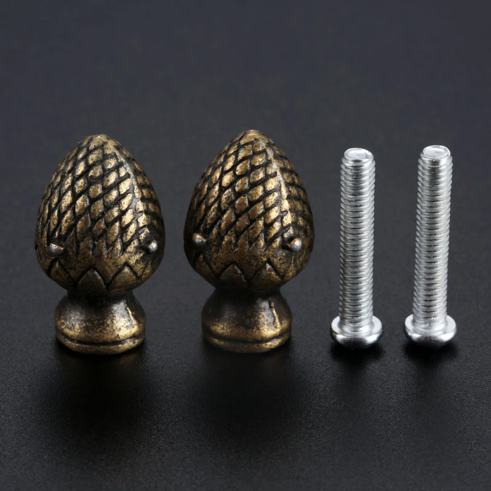 

2 шт. бронзовые винтажные ручки и ручки клубники из сплава, мебельная дверная ручка для шкафа, выдвижного ящика, кухонная ручка