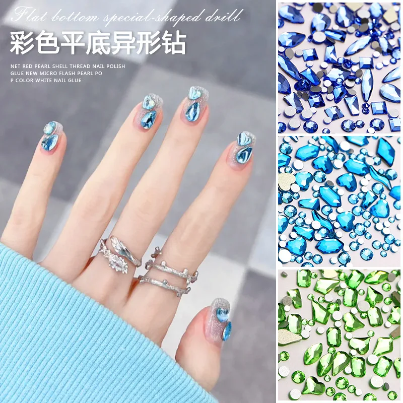 

1 bag rhinestones for nail art decorations zircon diamond charms gem nail art accessories 3D Nail Art Decorations