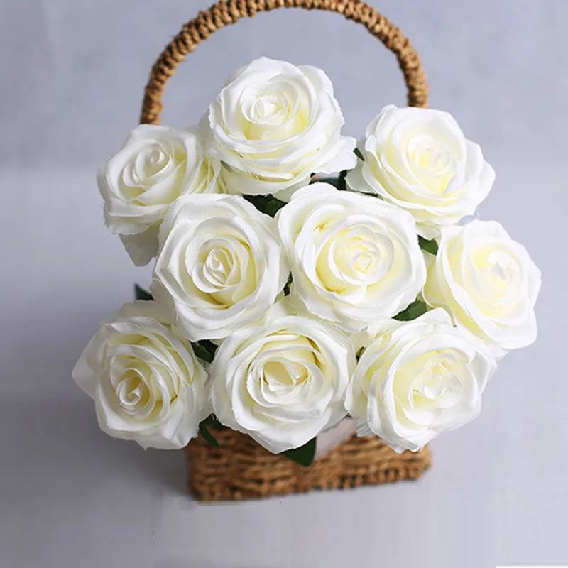 

Искусственные розы, букет, композиция в вазе, фотообои для украшения, декор «сделай сам» для дома, свадьбы, дня рождения