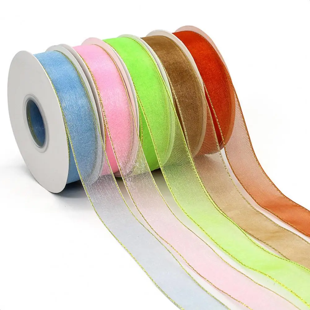 

1 Roll Snow Gauze Belt DIY Crafts Nylon Chiffon Packaging Balloon Ribbon Festival Supplies