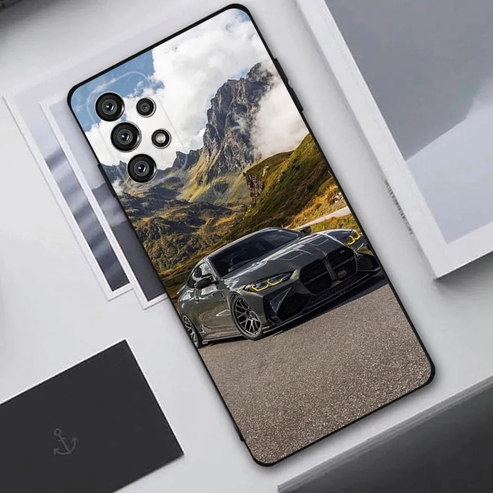 Чехол Blue Car для телефона B- Bmwes-S Samsung Galaxy A20 A21s A22 A31 A32 A52 A53 A72 73 A80 A91 Мягкий черный