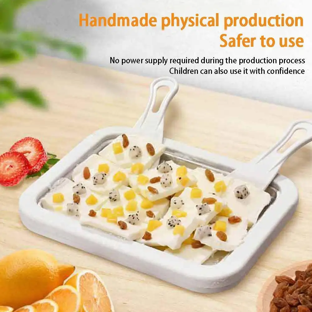 

Mini Ice Cream Maker Cold Plate Multifunctional Stir Yogurt Machine Handmade Household Supplies for Sweet Fried Food Yogurt T6X3