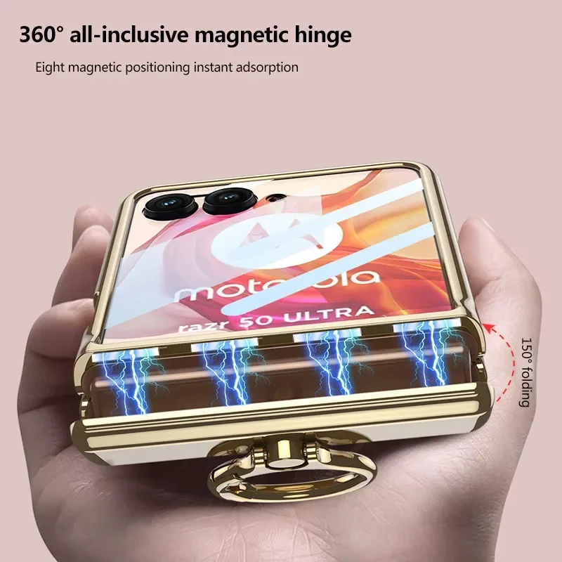 Гальваническое покрытие прозрачный магнитный складной шарнир кольцо кронштейн