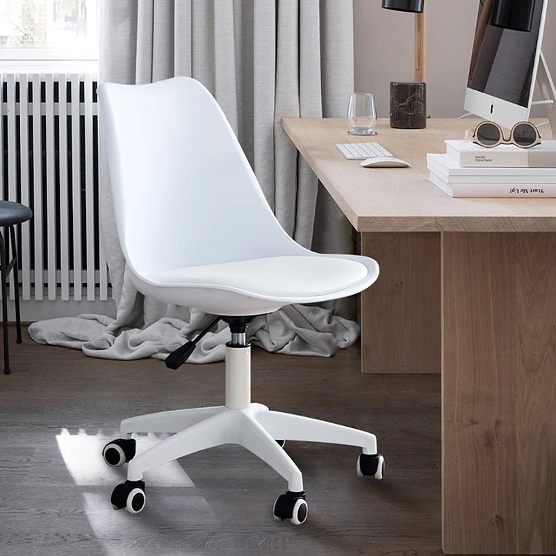 

Офисные стулья, вращающееся на 360 °, инженерное пластиковое поворотное компьютерное кресло, колеса для гостиной, кровати, офиса, гостиницы, столовой