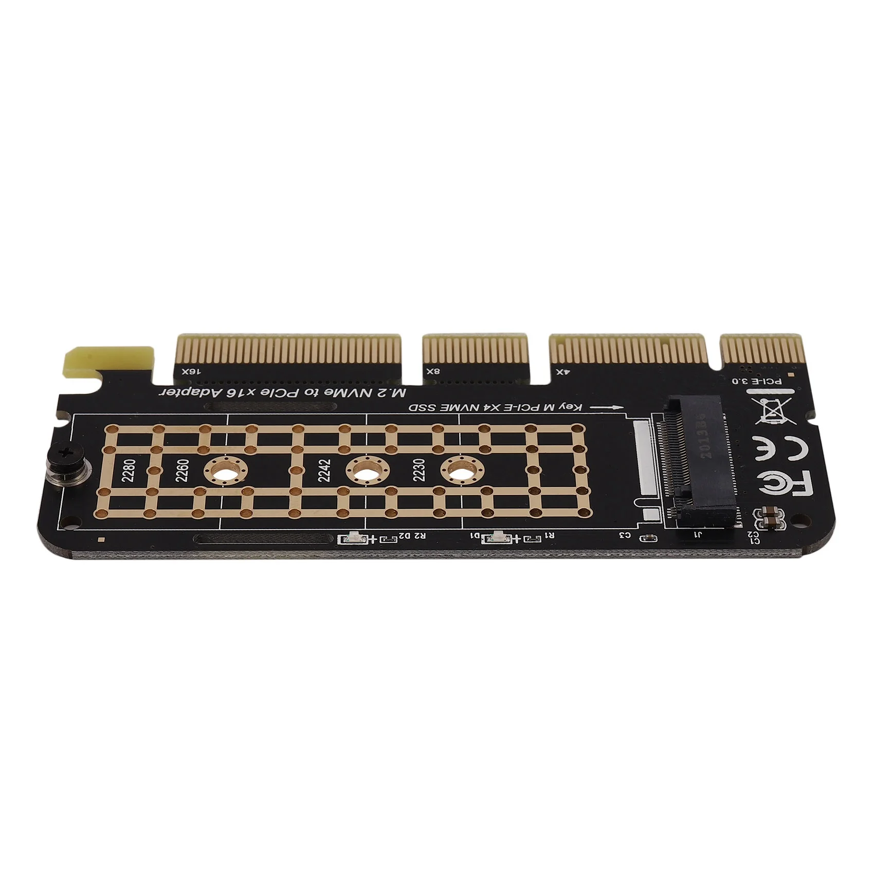 Карта конвертера M.2 NVMe SSD в PCI-E X16 NGFF M-Key PCIe PCI-Express X4/X8/X16 HDD адаптера твердотельного