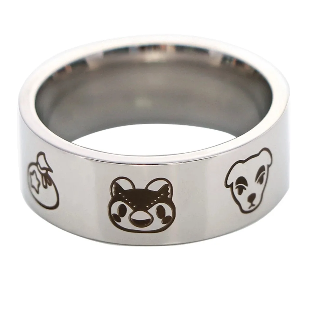 

D0572 Alien Cool Stainless Steel Rings Cosplay Game Character Rings for Friends Men's Women's Fashion Jewelry Accessories Gifts