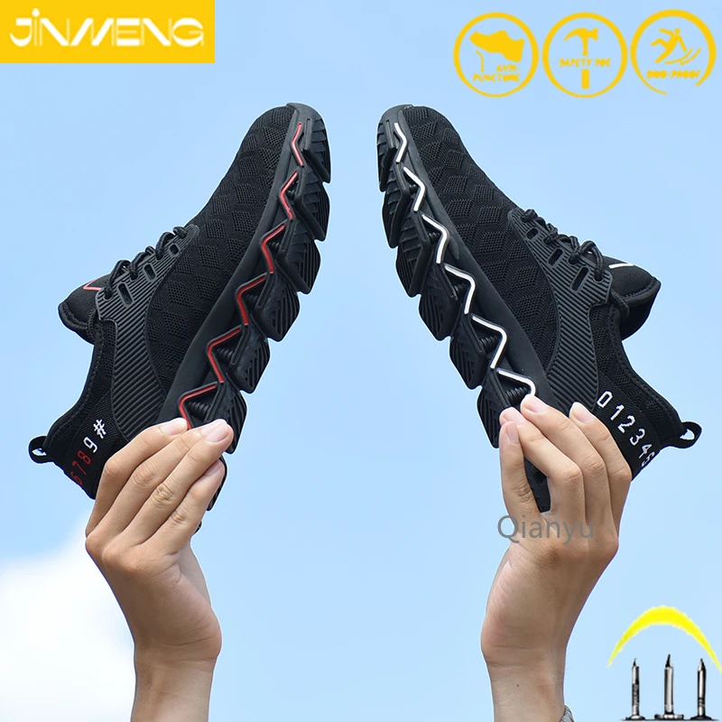 

2022 New Work Safety Shoes Breathable Sports Anti-puncture Anti-skid Protective Safety Boots