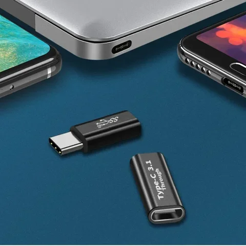 Адаптер USB 3.1 Type C Elbow Converter USB C Charge Data Sync Extension USBC Female to Male Typec Connector для ПК, ноутбука, планшета