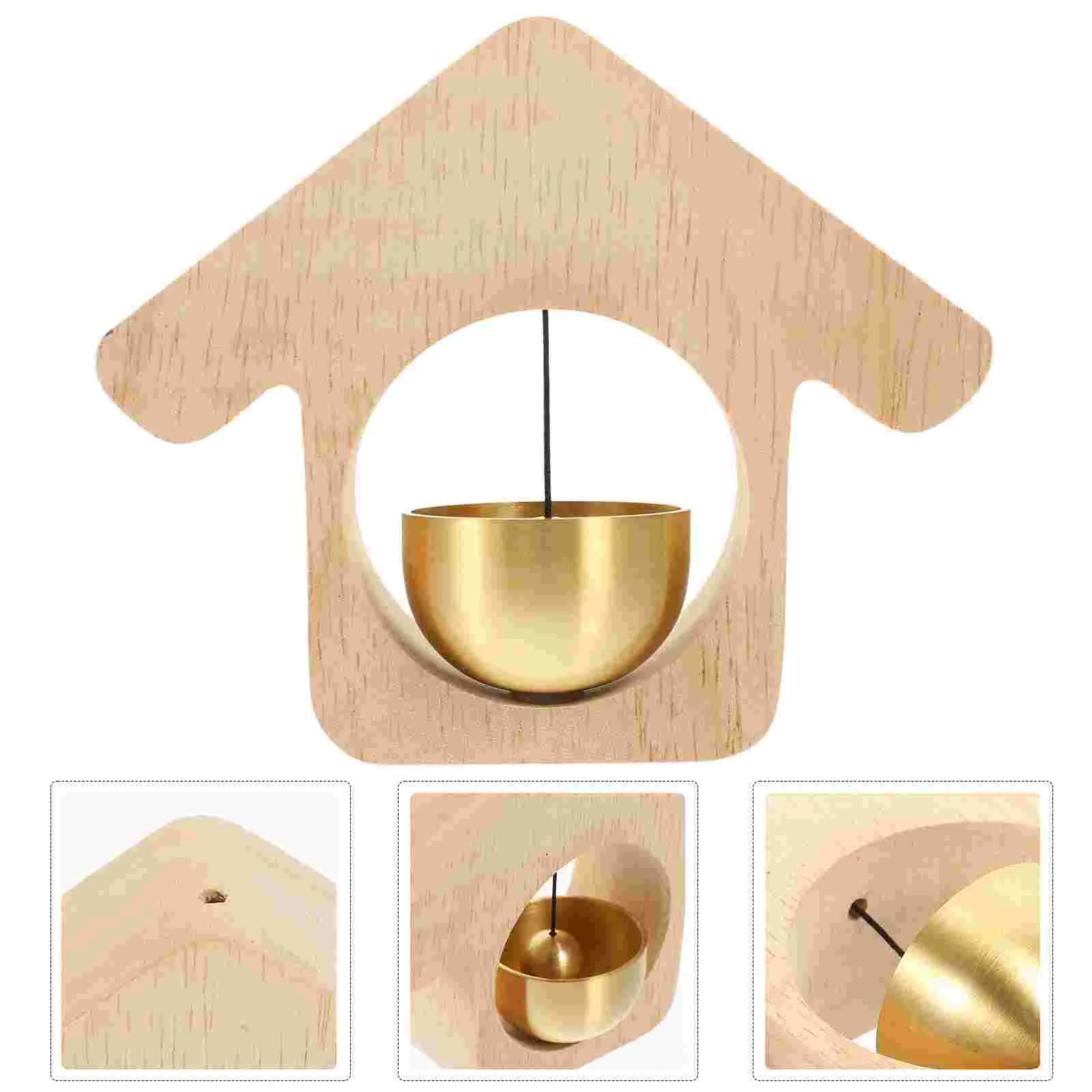 

Suction Door Wind Chimes Decorative Shopkeeper Bell Outdoors Wooden Opening Refrigerator Doorbell Vintage Gifts