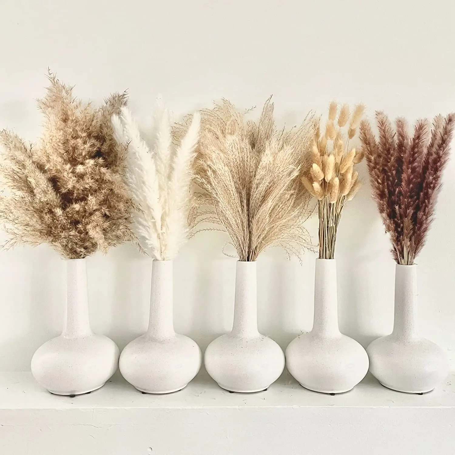 

Pampas Grass Phragmites Reed Dried Natural Flowers Bouquet Arrangement Wedding Party Decor Christmas Decorations For Home Table