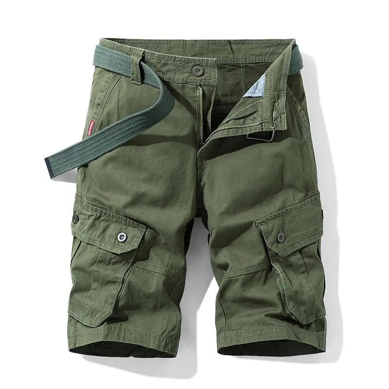 

Summer Gym Shorts Casual Fitness Streetwear Men's Jogging Short Shorts Men Multi-pocket Sport Casual Hip Cargo Short T81