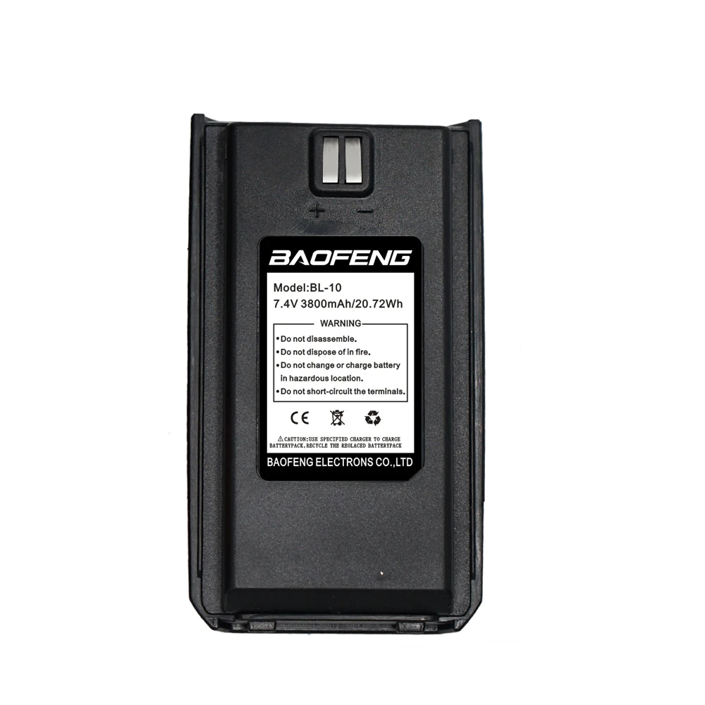 Original Baofeng BL-10 3800mAh Li-on Battery for BF-H9 S5 Plus Walkie-talkie Two-way Radio Ham Radio Tri-band Radio