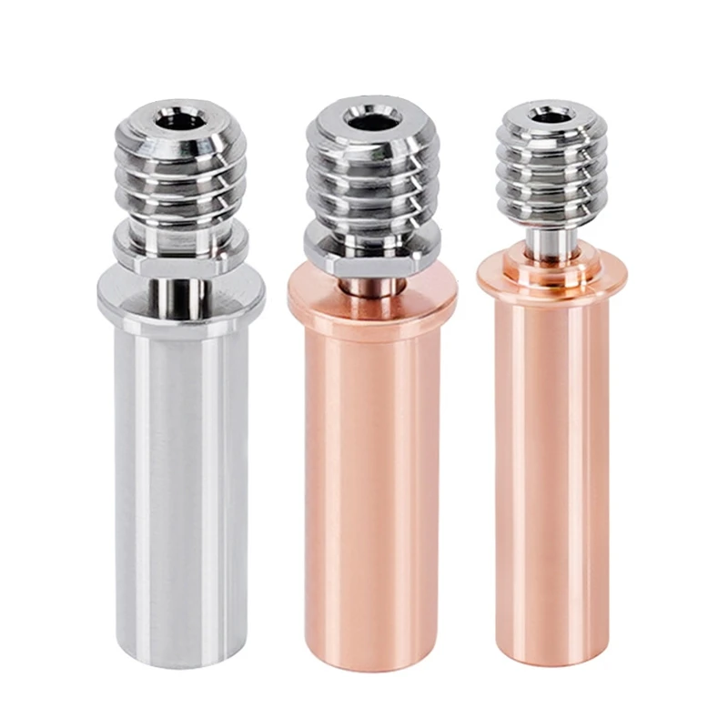 

V5AC SE-6 Bi-metal Titanium+ Copper Alloy Heatbreak 3D Printer Heat Block Smooth Dropship