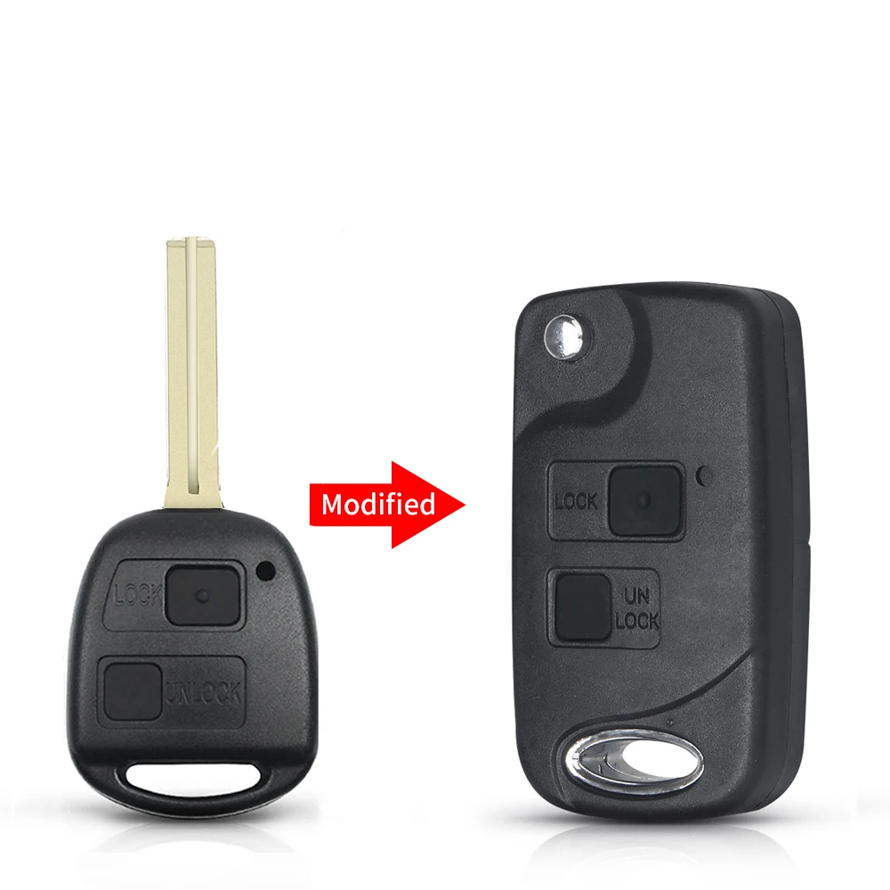Модифицированный корпус KEYYOU для дистанционного ключа для Toyota Yaris Carina Corolla Avensis для Lexus Flid Key TOY43 TOY47 TOY48 Blade с кнопками