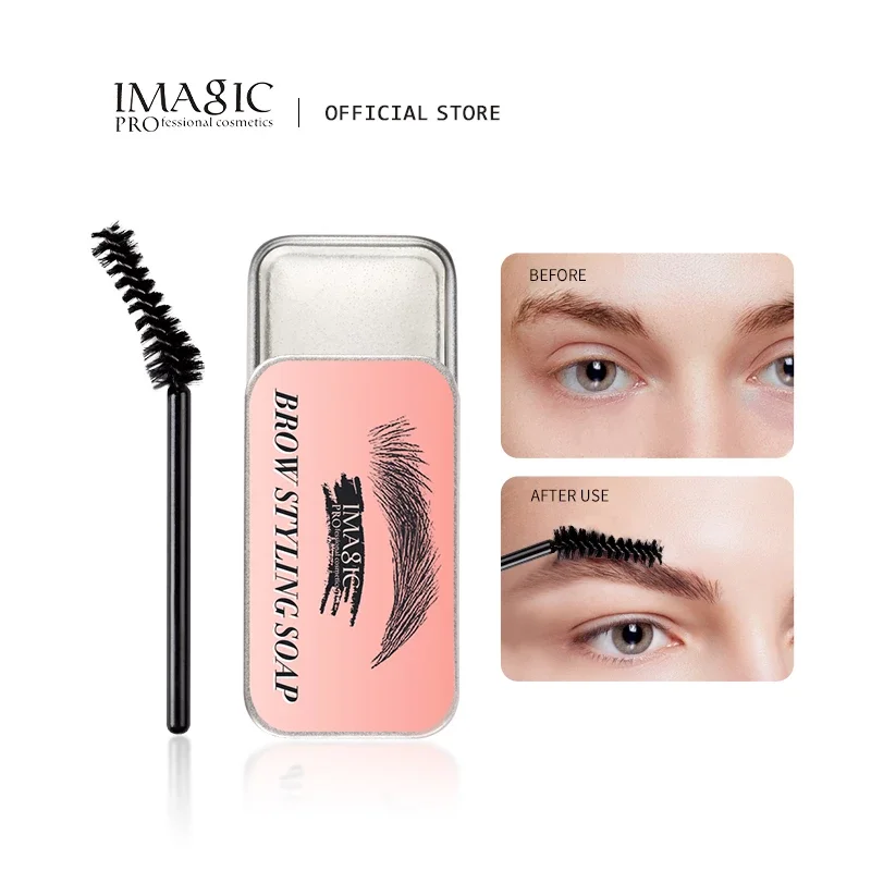 

IMAGIC Eyebrow Soap Wax Fluffy Feathery Eyebrows Pomade Gel Eyebrow Styling Makeup Soap Brow Sculpt Lift Wild Brows Wax Soap