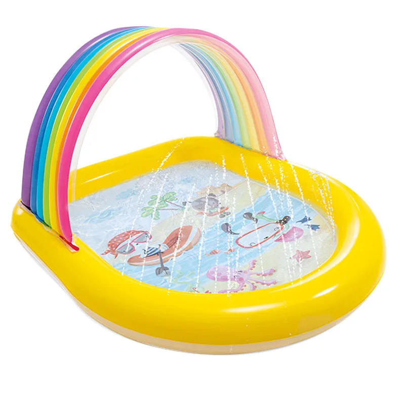 

Environmental Protection PVC Rabbit Diving Rainbow Cover Fountain Children's Family Pool Sun Shading Swimming Pool