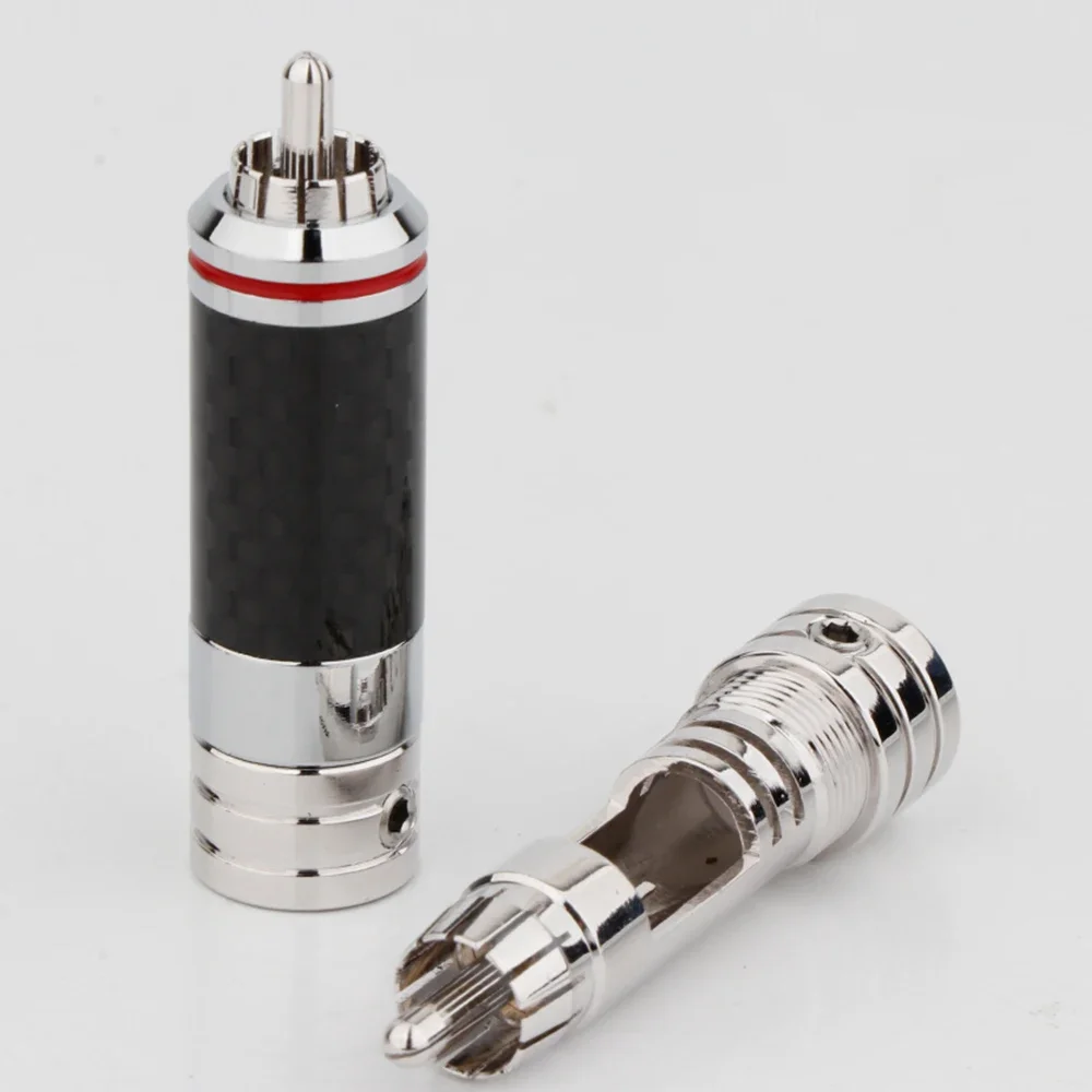 Preffair R1717 RCA разъемы из углеродного волокна 4 шт.