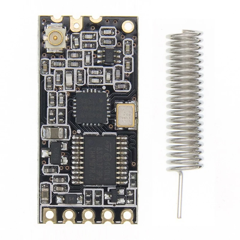 

Модуль беспроводного последовательного порта SI4463, Серийный беспроводной микроконтроллер SI4463, 433 МГц, 1000 м с антенной для Bluetooth