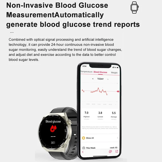 2023 NewECG+PPG Smart Watch Men Laser Treatment Of Hypertension Hyperglycemia Hyperlipidemia Heart Rate Healthy Sport Smartwatch 4