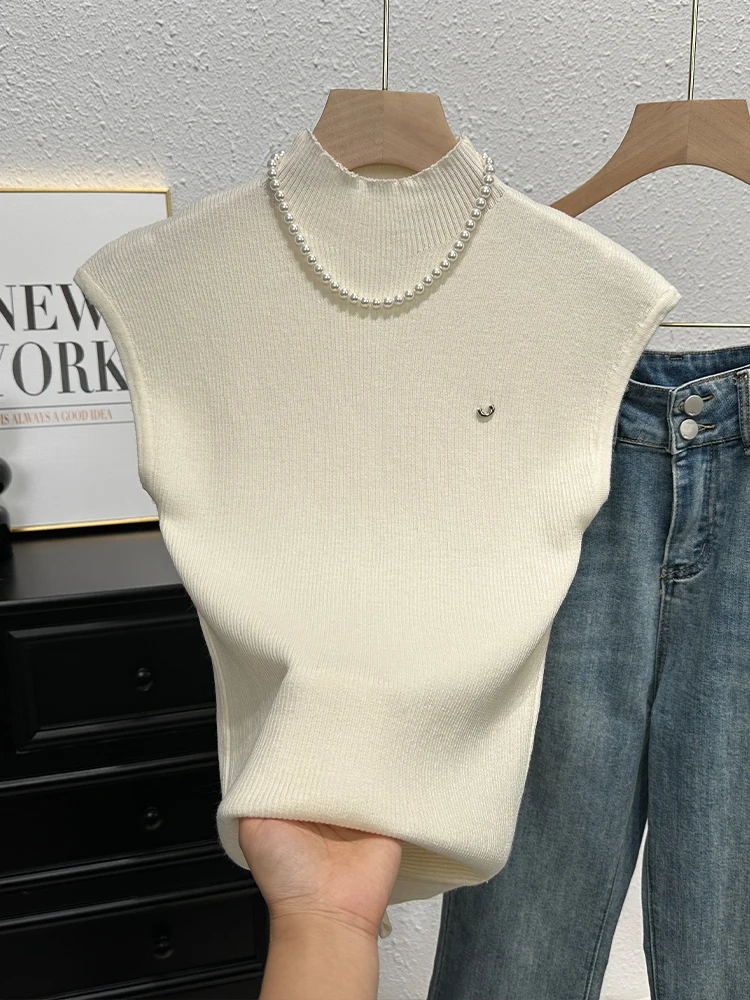 Футболка женская трикотажная в стиле ретро модный элегантный универсальный