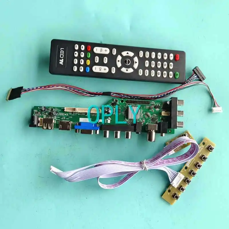 

DVB Digital Signal Controller Board Fit LP116WH4-SLN2 LP116WH6-SLA1 VGA HDMI-Compatible Kit 1366*768 11.6" 40 Pin LVDS AV RF USB
