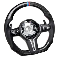 real carbon fiber leather steering wheel for bmw m3 f20f22f30f32f40f44f45 refit racing steering wheels assembly