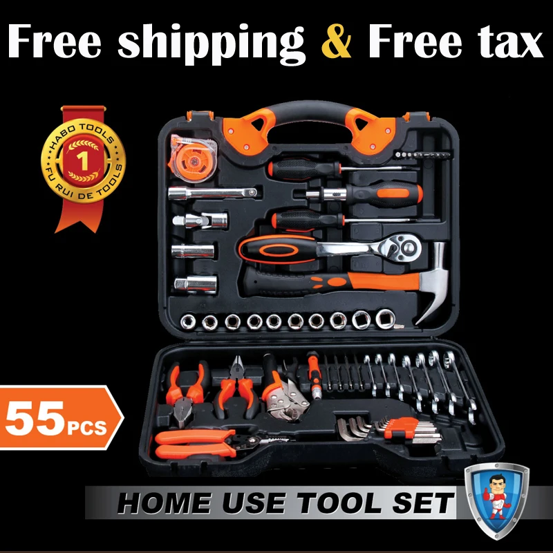 Auto Repair Tool Auto Maintenance Kit Hardware Combination Tool Socket Wrench Screwdriver Home Kit Toolbox Hammer Ratchet Tool