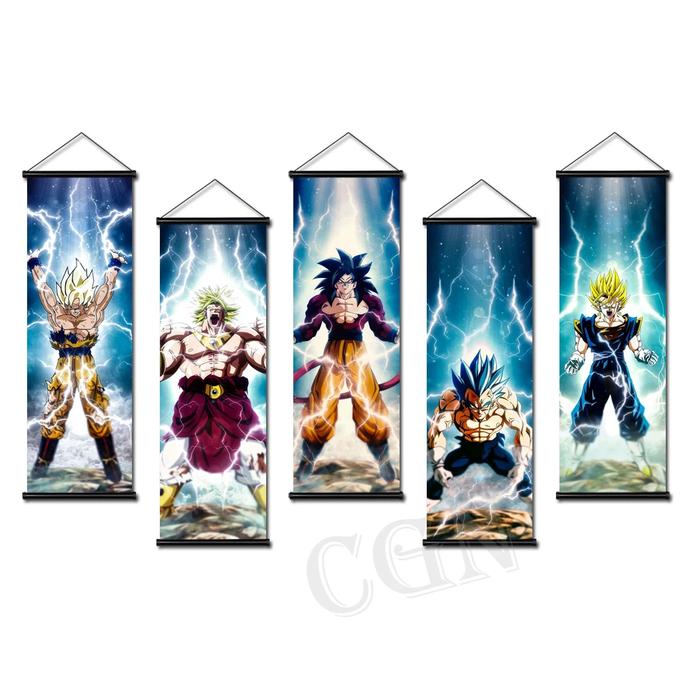 

Дракон мяч плакат подвесной свиток рисунок на холсте аниме настенное искусство Гоку картины для гостиной украшение спальни домашний декор