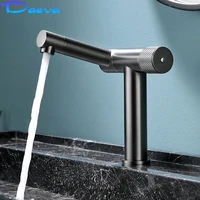 basin faucet bathroom 360%c2%b0 rotate deck mounted gray mixer water tap hot and cold modern chrome sink tapware rotary switch