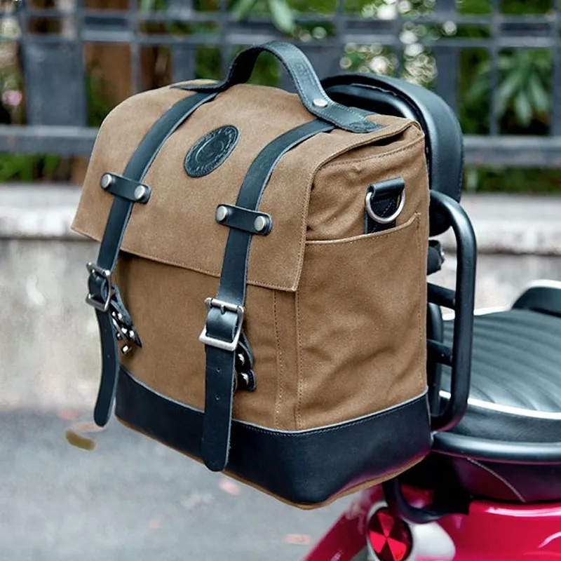 SFK motorcycle bag riding multi functional retro waterproof shoulder bag straddle handbag large capacity 2021 NEW