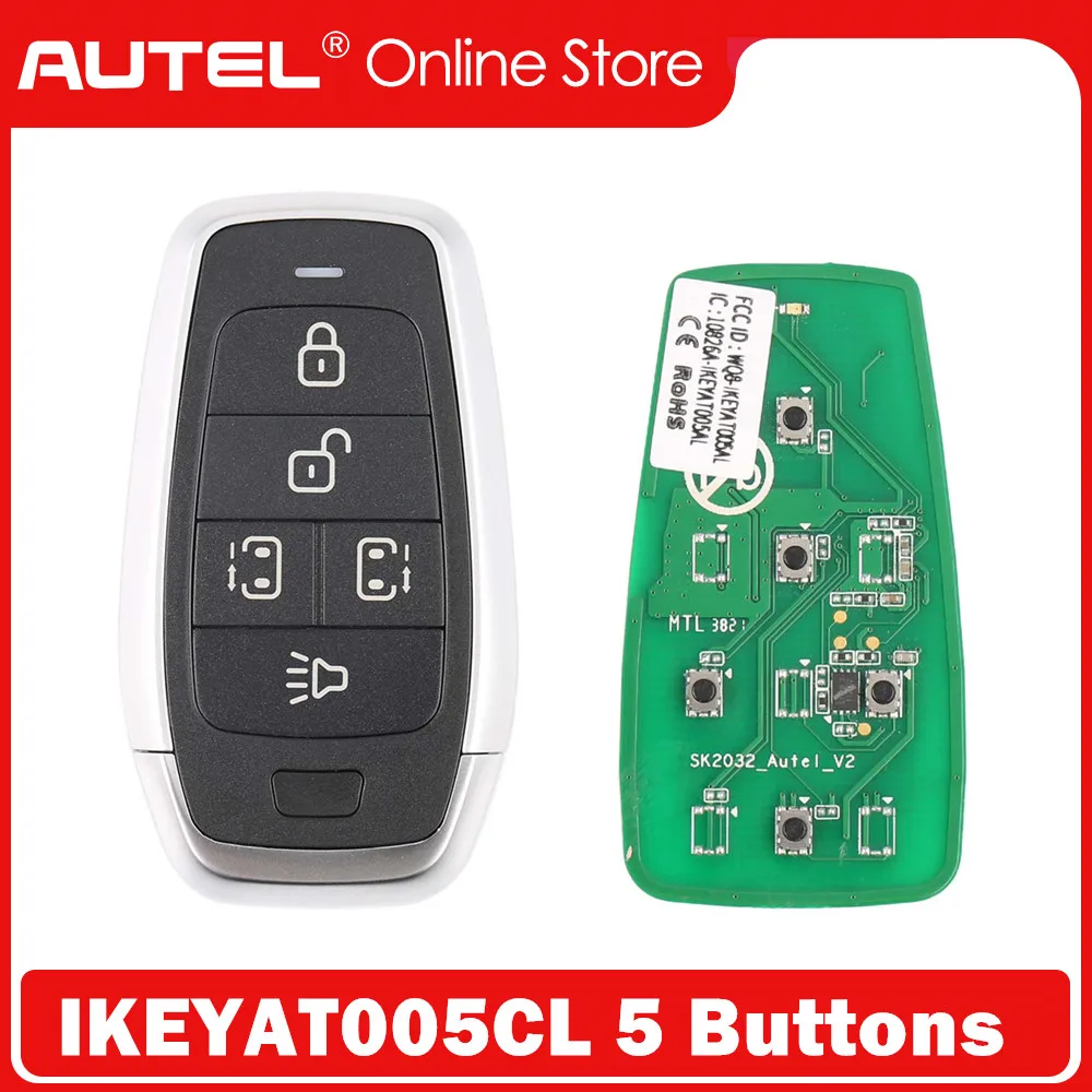 Стандартный стиль AUTEL MAXIIM IKEY IKEYAT005CL, 5 кнопок, независимый смарт-ключ (левая/правая дверь)
