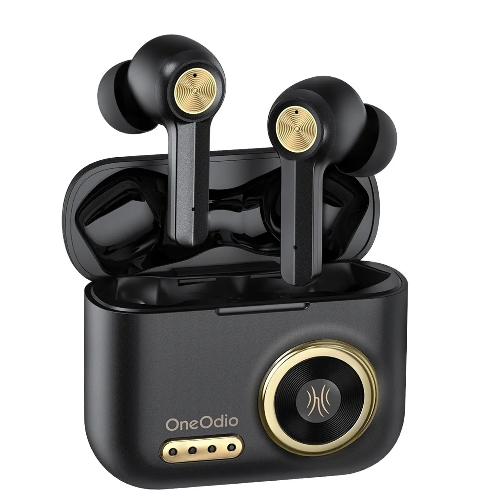 

2022 New Bluetooth Earphones HiFi Stereo Wireless Earbuds With Microphone 48Hrs Playtime TWS Retro Bluetooth 5.0 Headset AAC