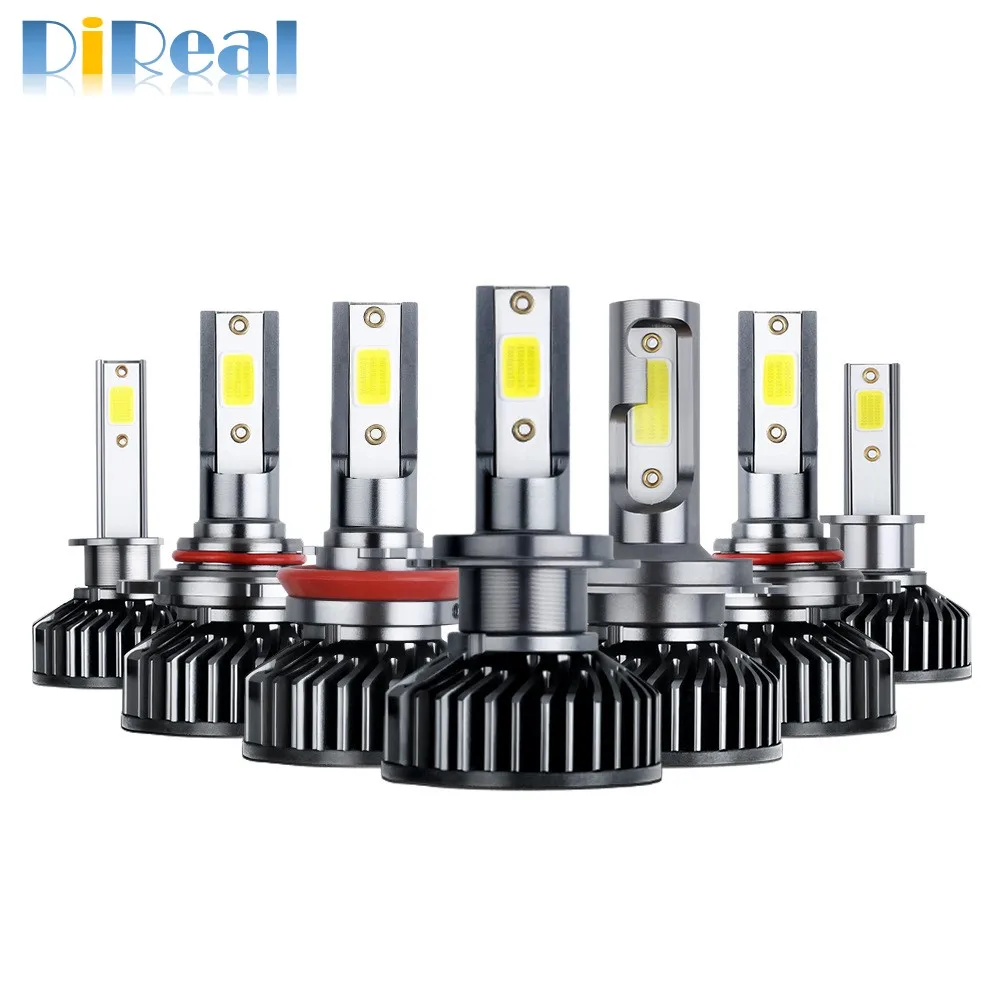 

Автомобильная лампа DiReal H4, лампа дневного света H7, H1, H8, H11, H13, H9, HB3 9005, 9006, 9012, лампа для фар головного света 12 В, 80 Вт, 3000K, 6500K, 8000K