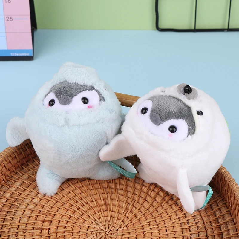 Мультяшный милый пингвин печать плюшевый брелок кулон мягкий кавайный с