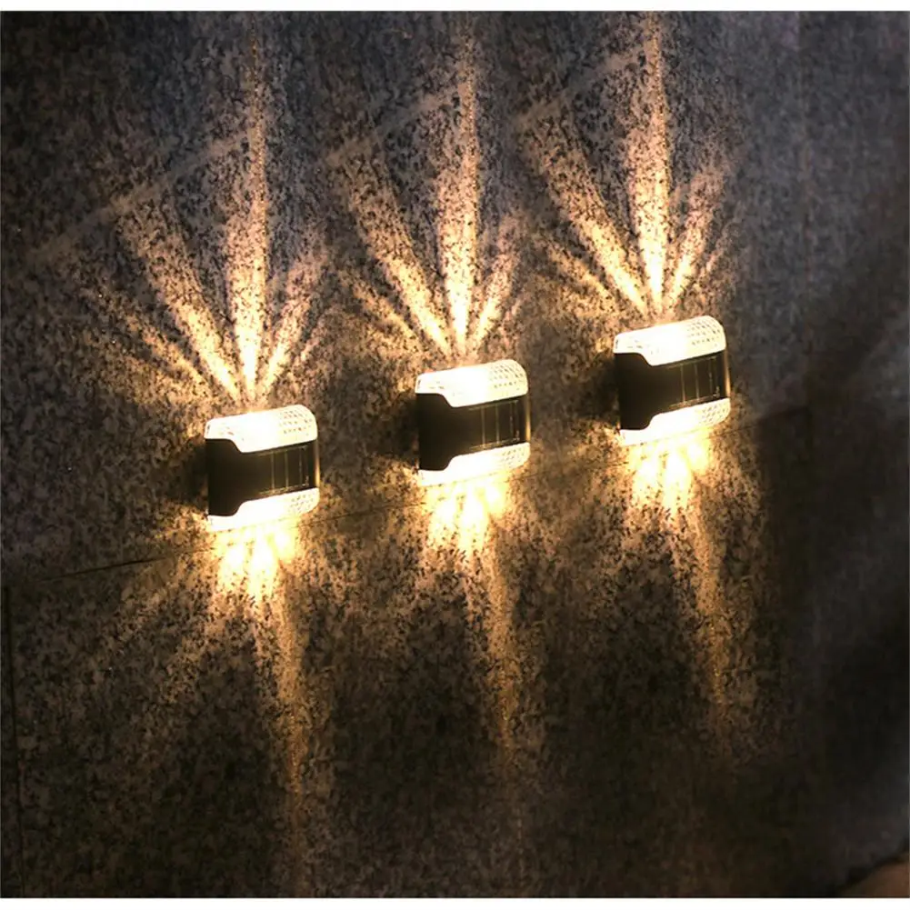 

LED Solar Wall Lights Outdoor Waterproof Solar Wall Lamps Up and Down Luminous Lighting For Garden Yard Fence Decor Lamps
