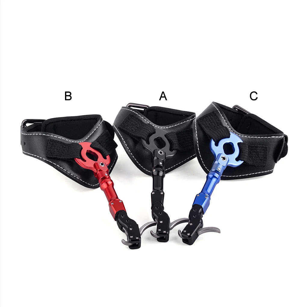 

Archery Equipment JY192 Compound Bow Release Adjustable Length Clamp Head 360° Rotation Bows Parts Outdoor Sports Red