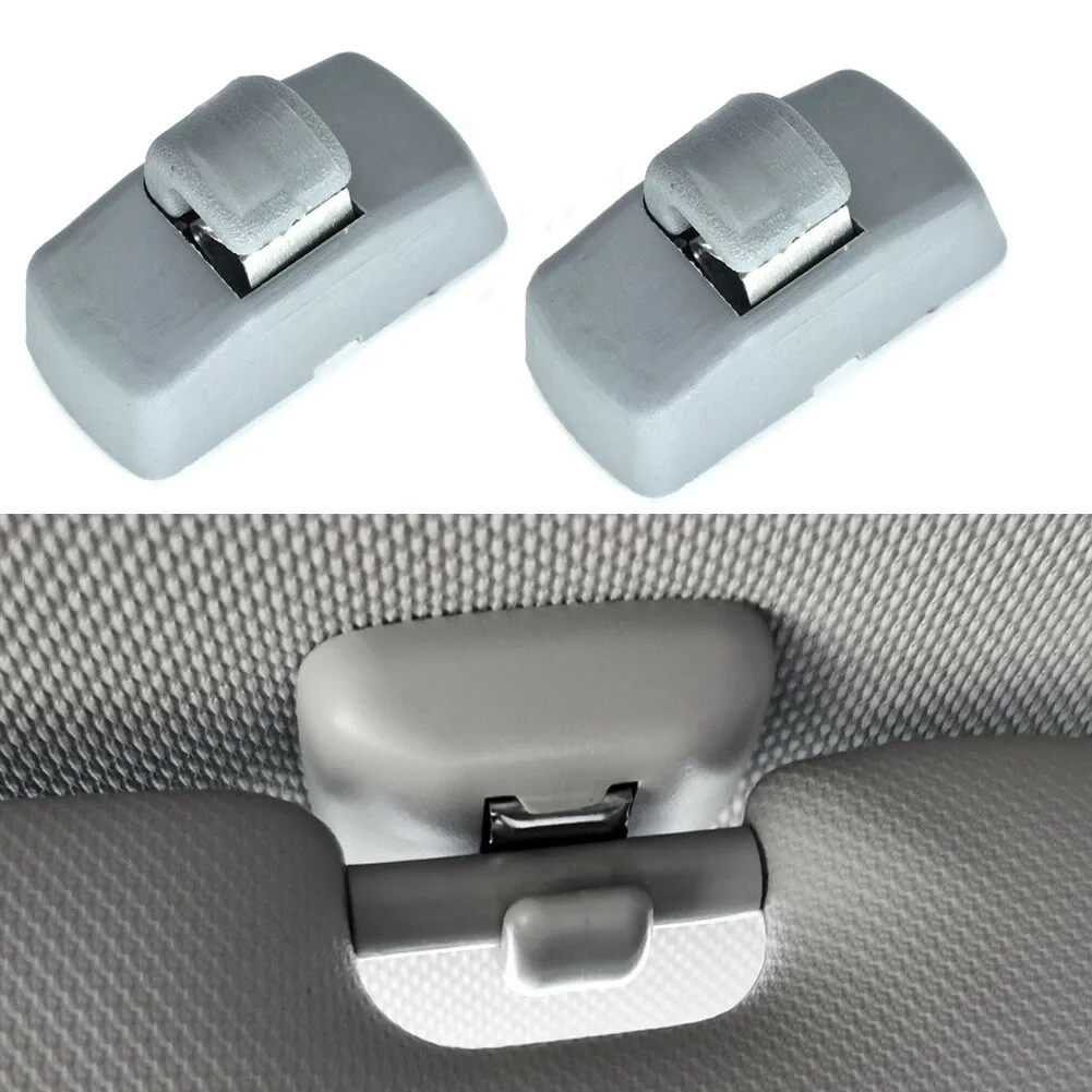 

2PCS For SKODA Fabia 6Y Octavia 1Z Superb B5 3B0857561B Grey Car Front Sun Visor Support Hook Clips Retainer Holder
