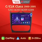 Автомобильная Мультимедийная система Junsun, Android 10,0, 4G, для Mercedes Benz C класс, CLK Class S203 W203 W209 A209 2000-2005, без dvd, 2din