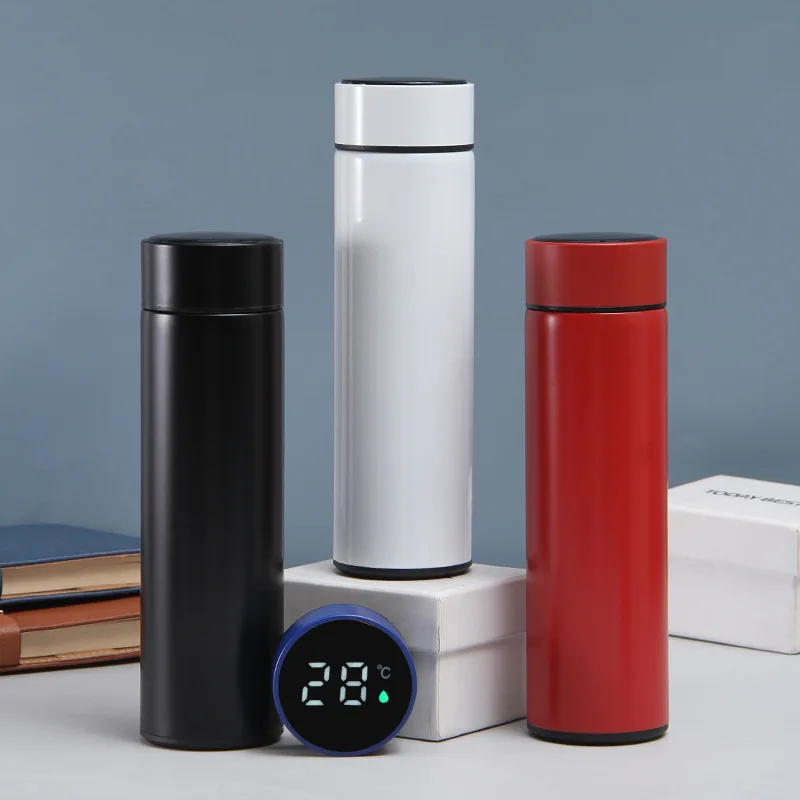 

Led Temperature Display Double Walled 304 Stainless Steel Thermo Flasks Smart Water Bottle Travel Cup