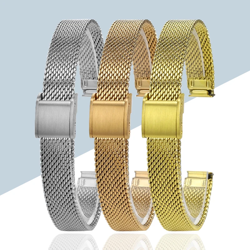 Ремешок из нержавеющей стали диаметром 9 мм для Tissot 1853 T 058109 A Milan Mesh Strap T058 Женский