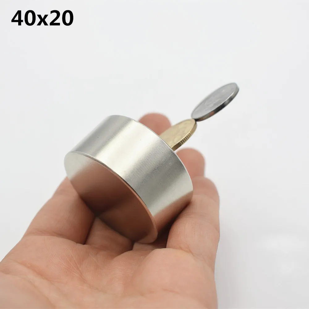 

N52 Neodymium Magnet 40x20 Rare Earth Super Strong Powerful Round Permanent Magnet 50X30mm Search N35 N40 Electromagnet
