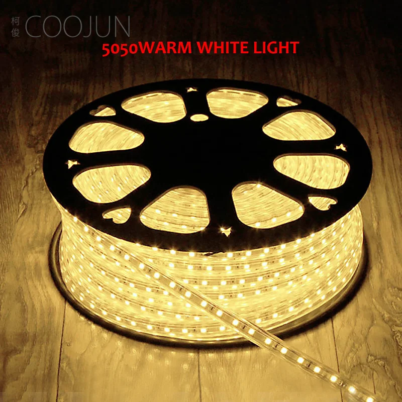 COOJUN 5050 COB LED Strip Light High Density Flexible Soft Tape Ribbon Living Room Bedroom Ceiling Counter Dark Groove Led Light