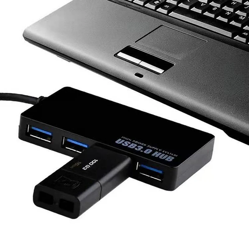 

USB 3.0 Laptop PC High Speed External 4 Ports Adapter Splitter USB Expander