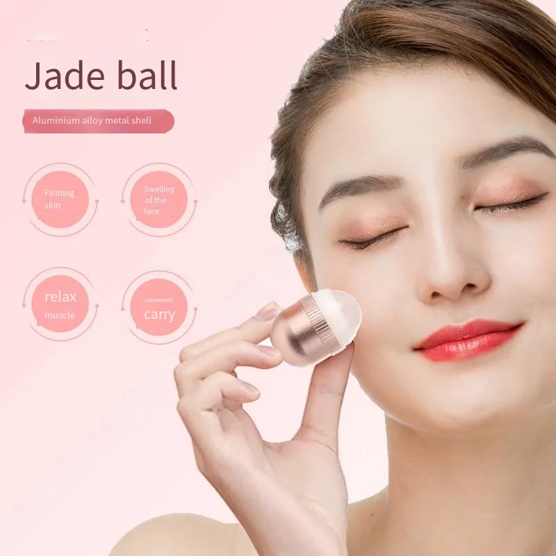 

1PCS New Natural Jade Massage Stick Portable Detachable Roller Ball Eye Beauty Stick Facial Skin Care Tools Beauty Health SSJ246