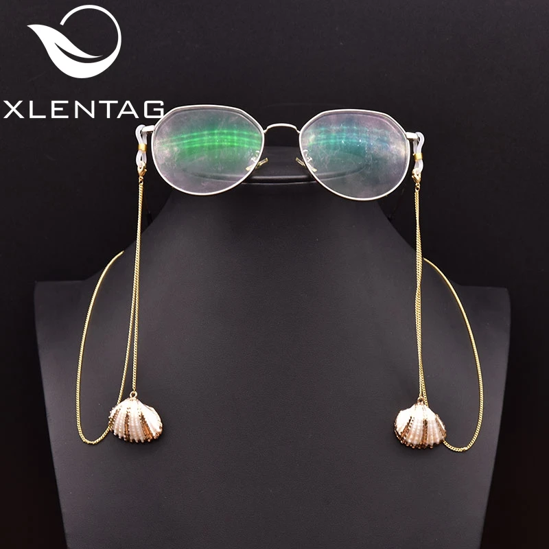 

XlentAg Natural Shell Pearl Symmetrical Glasses Pendant Hairpin Wedding Gift Fashion Fine Exquisite Jewelry (no glasses) GH0040