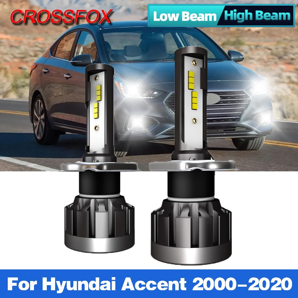 

H4 Led Lamp 12V 90W Car Headlight Bulb 6000K 12000LM Canbus Car Led Light Auto Led Headlamps For Hyundai Accent 2000-2020